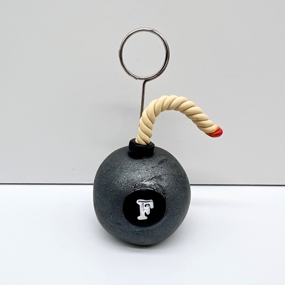 Handmade F-Bomb Paperweight & Photo Holder – Funny Polymer Clay Desk Gift - Picture 9 of 16